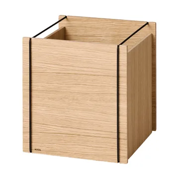 Boîte de rangement Moebe - Chêne huilé-noir, square, 33x30x31 cm - MOEBE