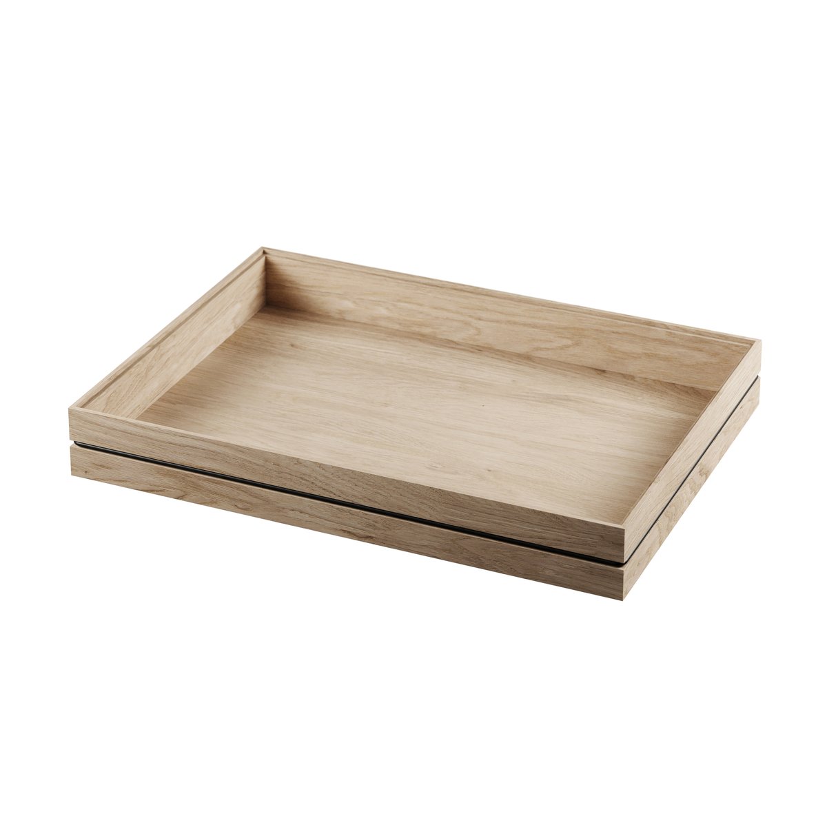 MOEBE Boîte de rangement Organise 25x34 cm Bois | Design Scandinave | Paniers de rangement | Marron
