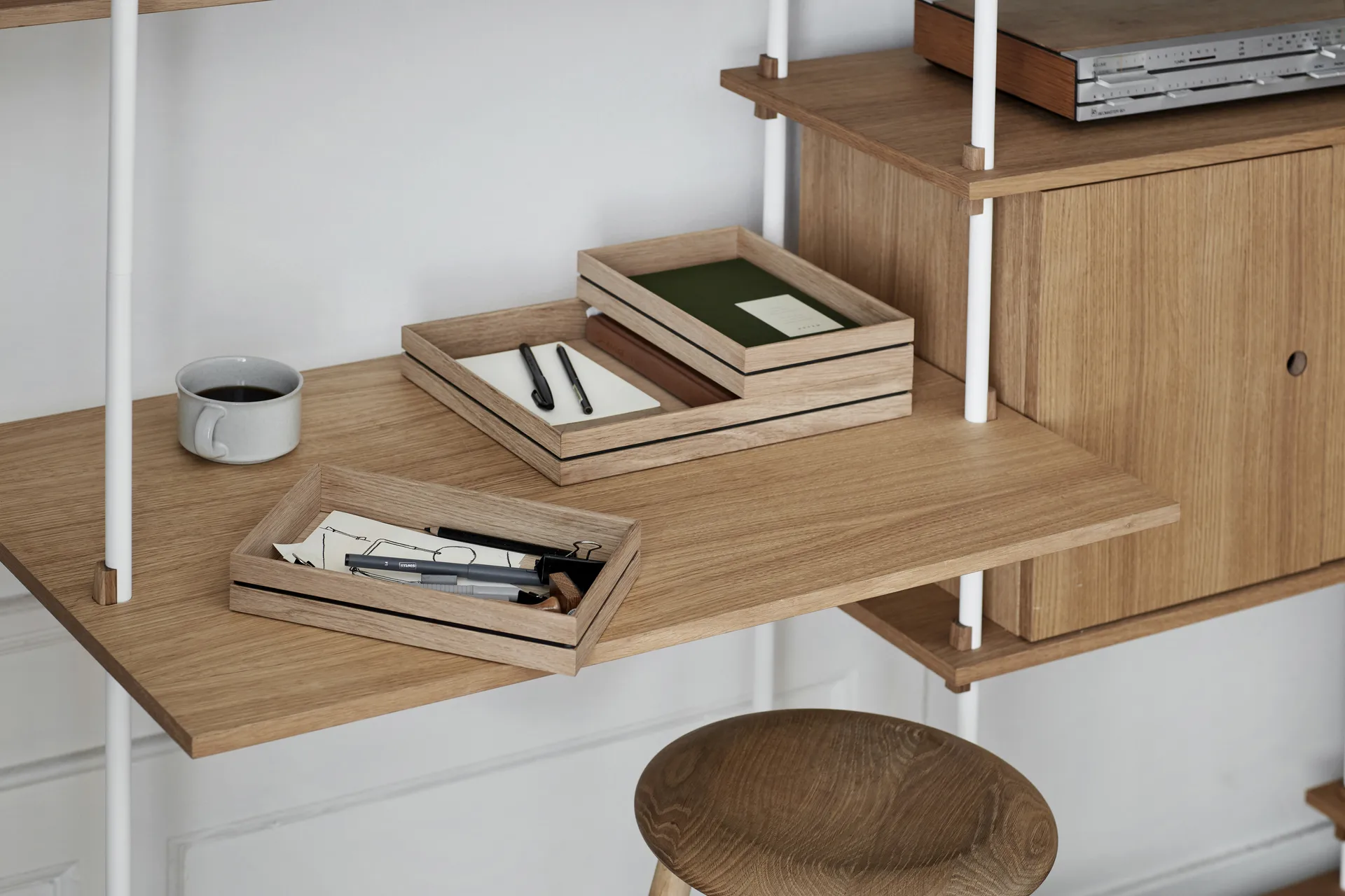 Boîte de rangement Organise 25x34 cm, Bois MOEBE