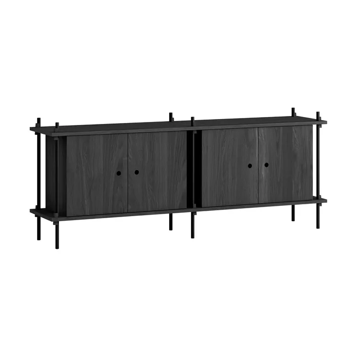 Buffet Shelving System - Black, 163x65x35 cm, S.65.2.D - MOEBE