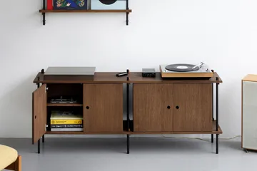 Buffet Shelving System - Chêne-black, 163x65x35 cm, S.65.2.D - MOEBE