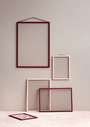 Cadre A3 Moebe 31,3x43,6 cm - Transparent, Rouge - MOEBE