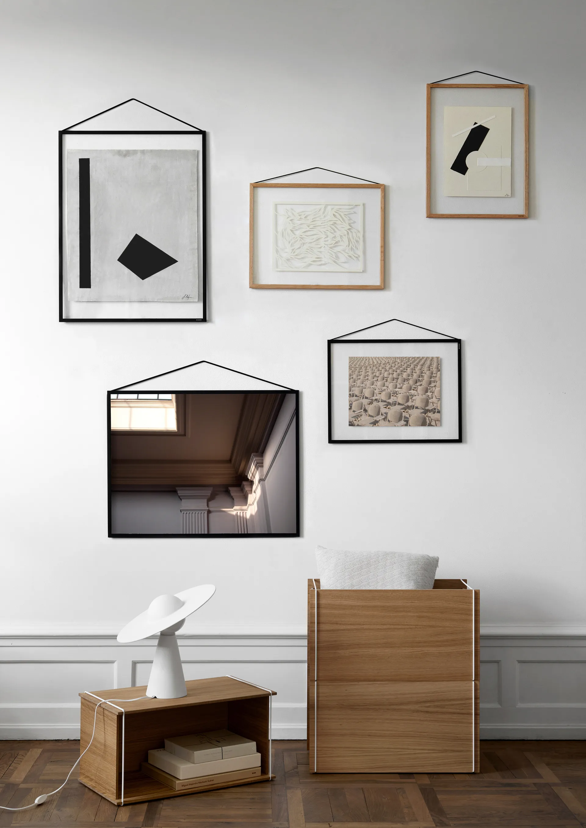 Cadre en chêne Moebe 40x50 cm, Transparent, Bois, Noir MOEBE