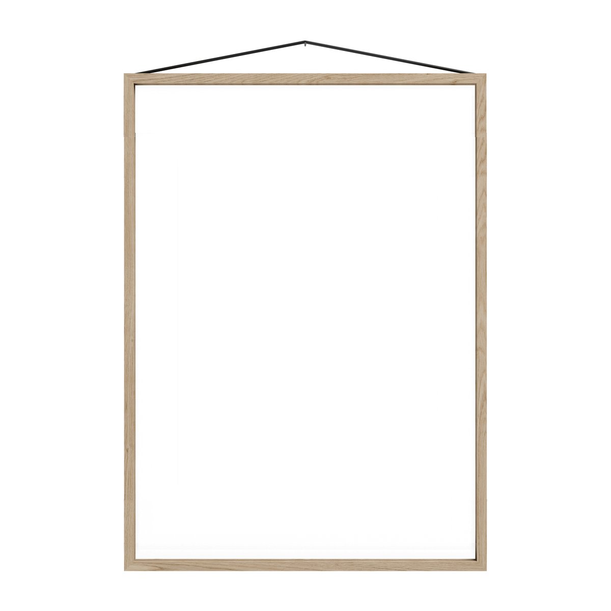 MOEBE Cadre en chêne Moebe 50x70 cm Transparent, Bois, Noir