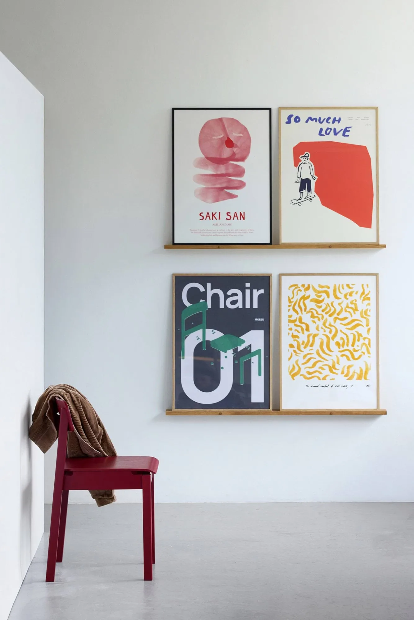 Chaise Everyday Chair, Purple red MOEBE
