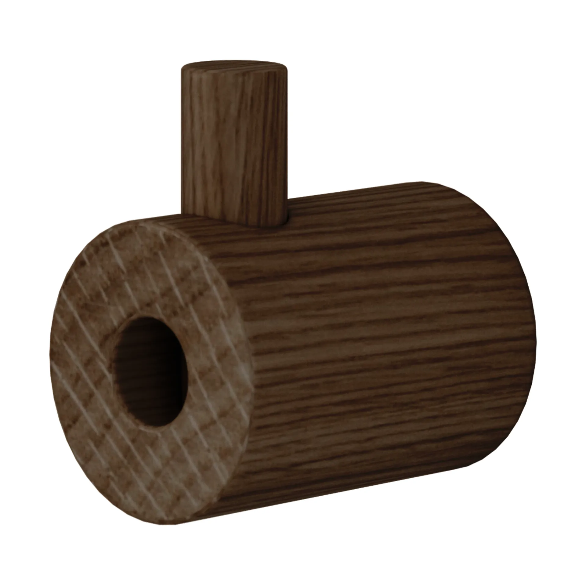 Crochet Moebe wooden wall hook, Chêne fumé MOEBE