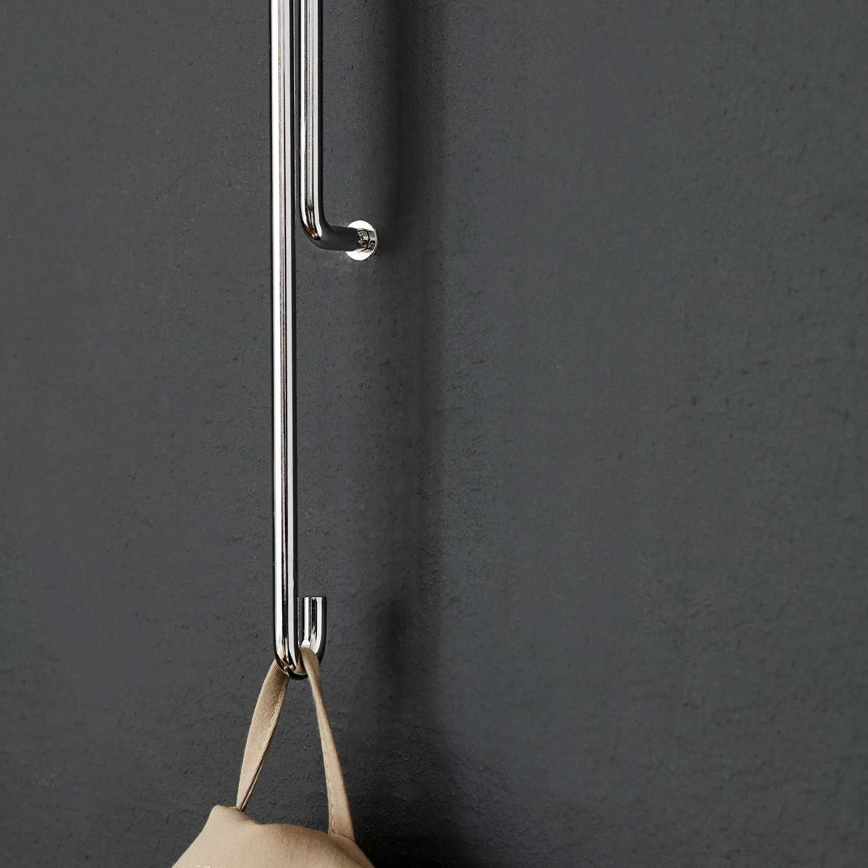 Crochet mural Moebe grand, Acier inoxydable MOEBE