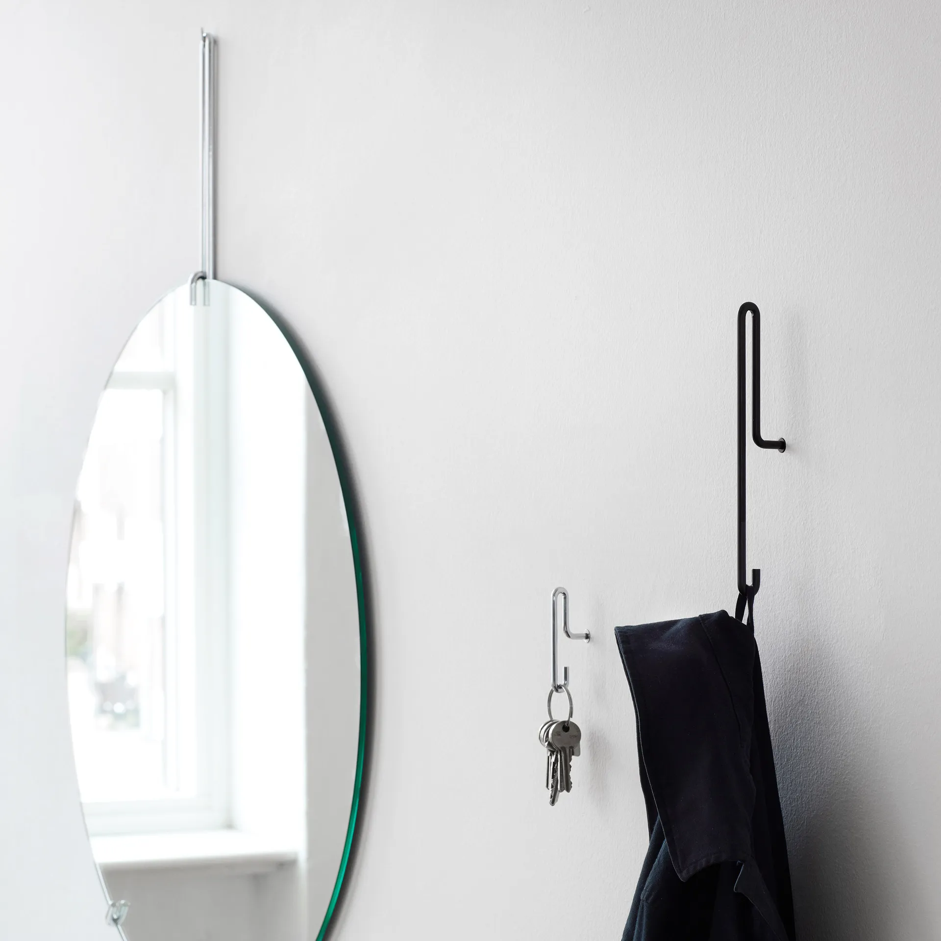 Crochet mural Moebe grand, Noir MOEBE