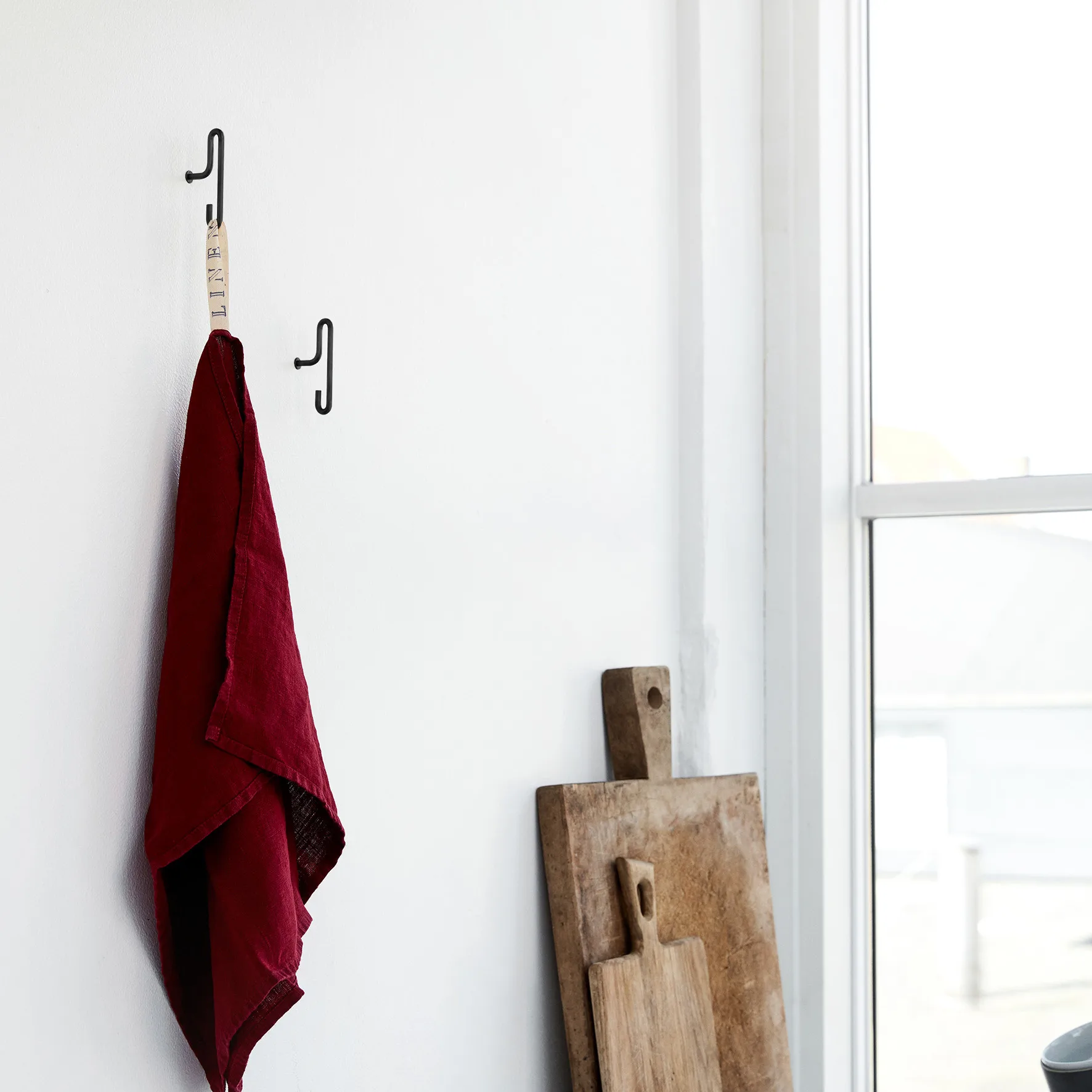 Crochet mural Moebe petit lot de 2, Noir MOEBE