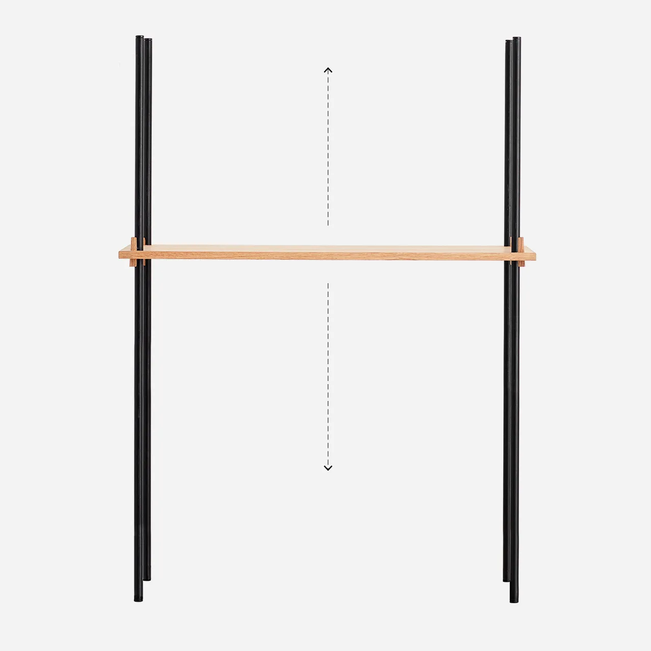 Ensemble d'étagère Moebe 85 cm, Chêne MOEBE