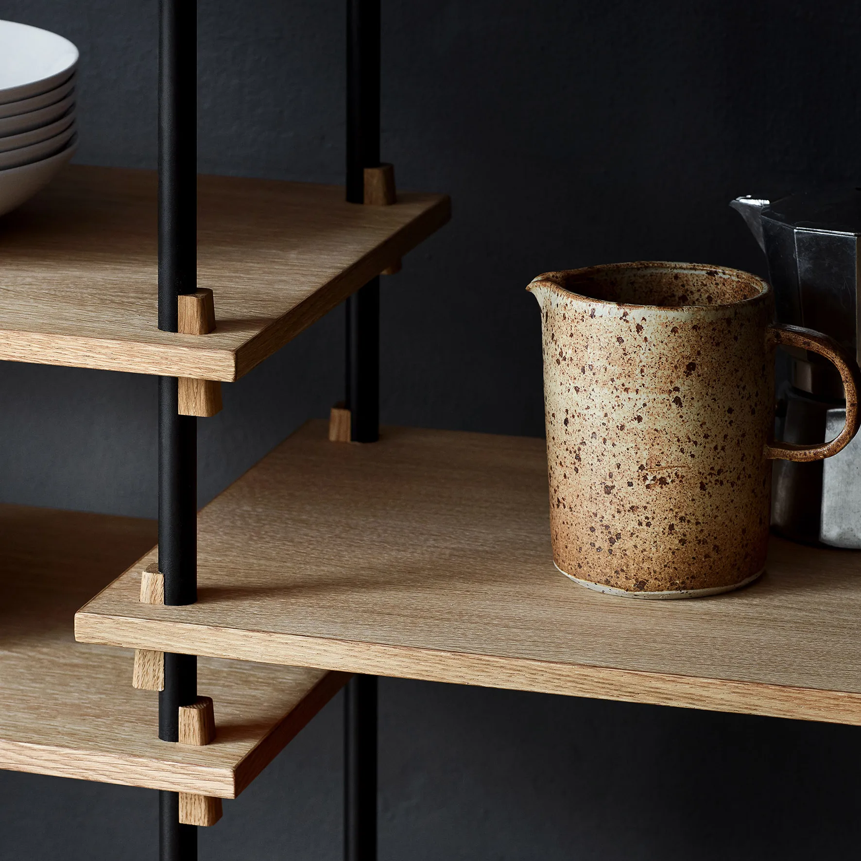 Ensemble d'étagère Moebe 85 cm, Chêne MOEBE