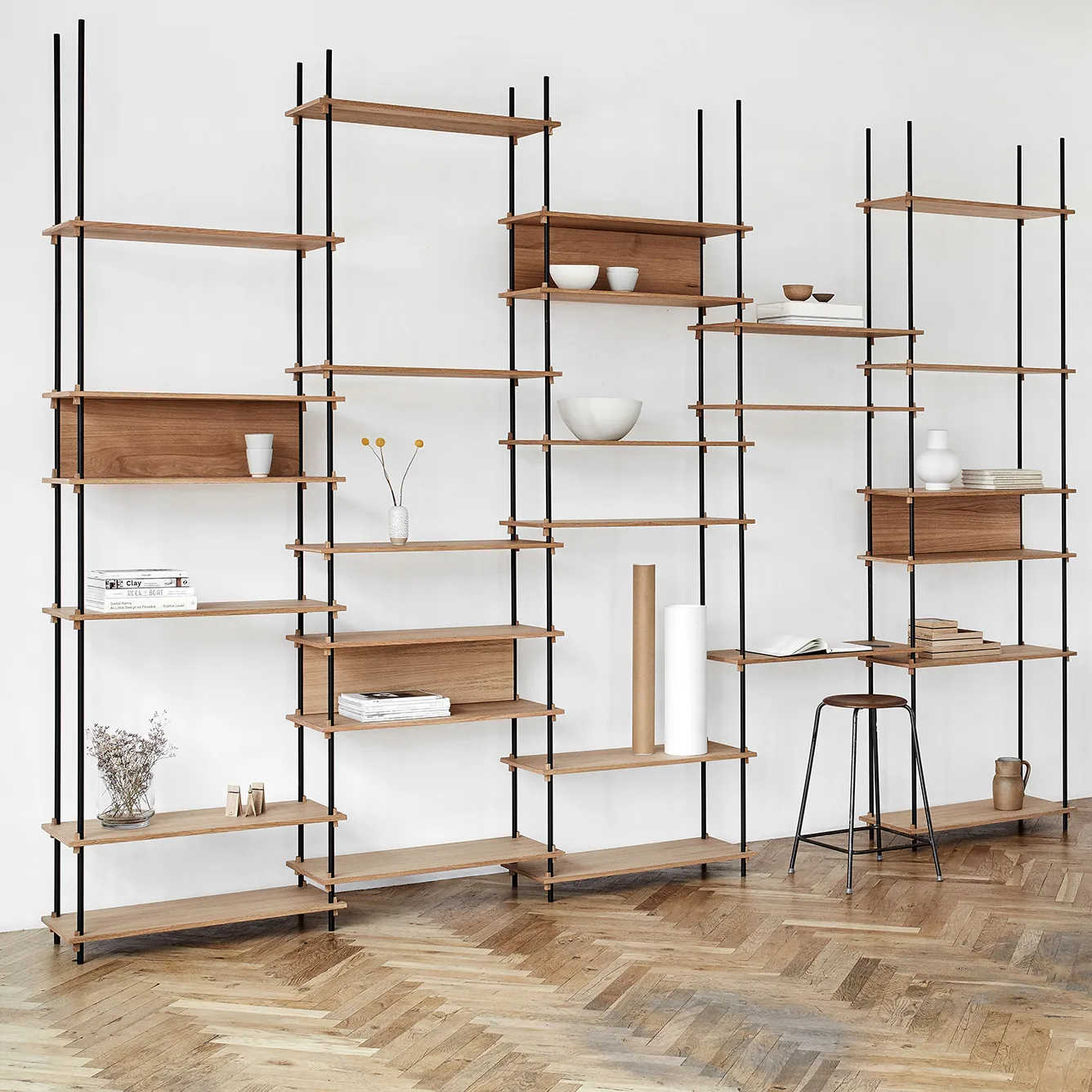 Ensemble d'étagère Moebe 85 cm, Chêne MOEBE