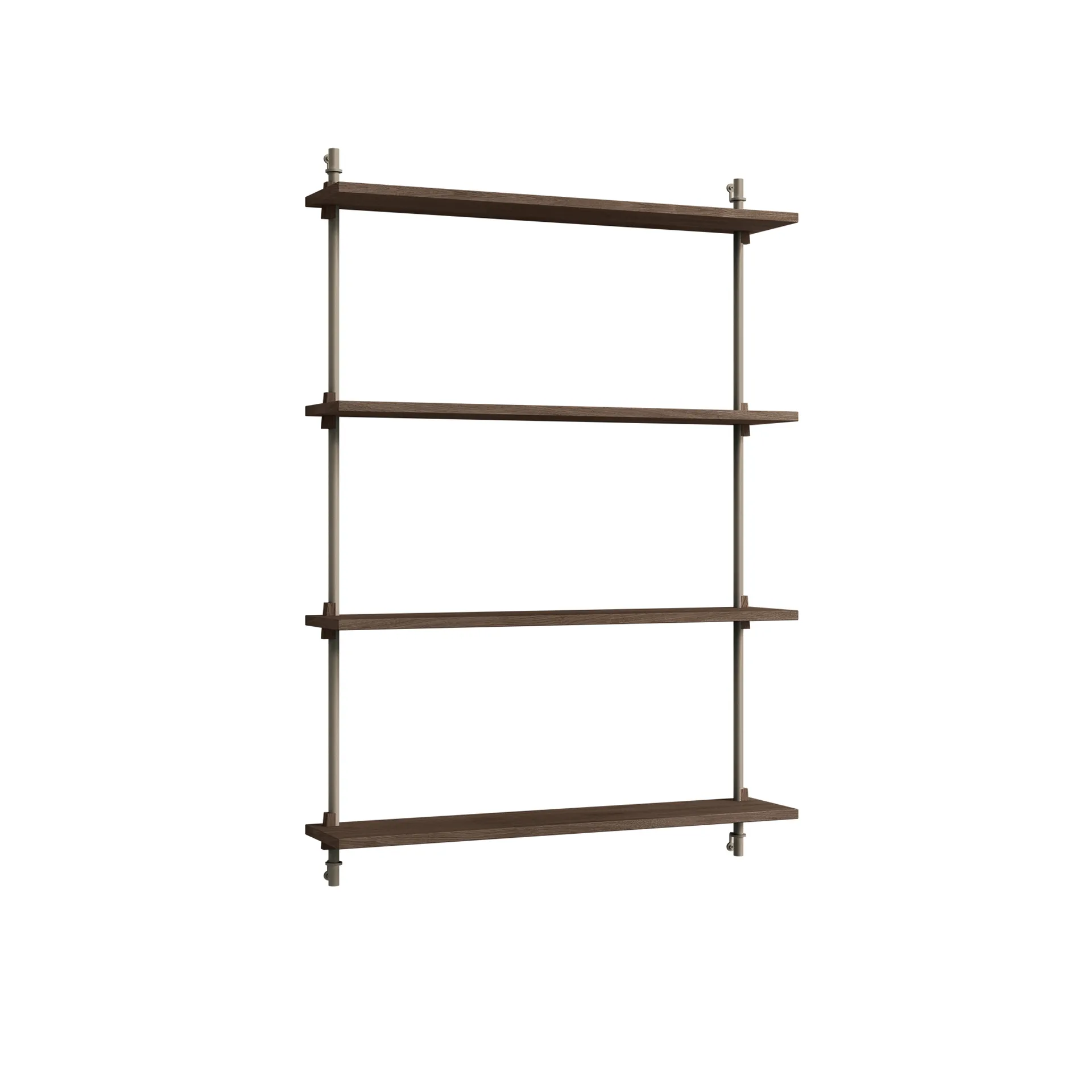 Étagère murale Wall Shelving, Chêne fumé-warm grey, 92x115x17,5 cm, WS.115.1 MOEBE