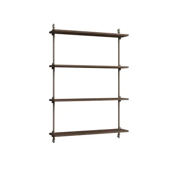 Étagère murale Wall Shelving - Chêne fumé-warm grey, 92x115x17,5 cm, WS.115.1 - MOEBE