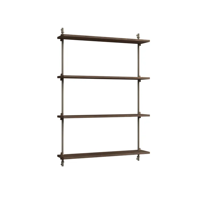 Étagère murale Wall Shelving - Chêne fumé-warm grey, 92x115x17,5 cm, WS.115.1 - MOEBE