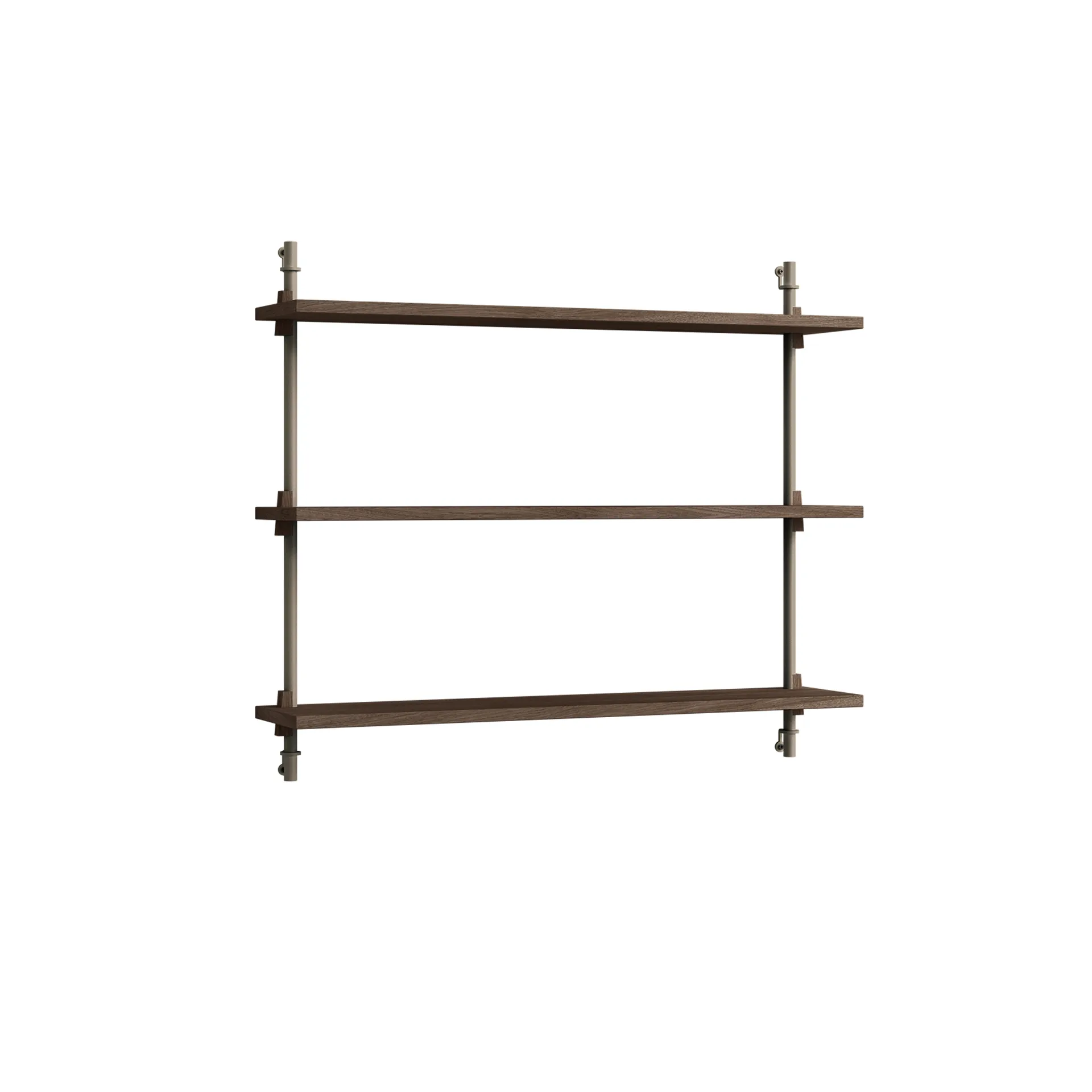 Étagère murale Wall Shelving, Chêne fumé-warm grey, 92x65x17,5 cm, WS.65.1 MOEBE