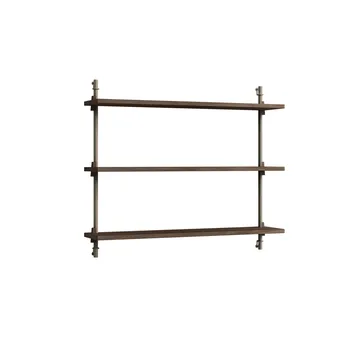 Étagère murale Wall Shelving - Chêne fumé-warm grey, 92x65x17,5 cm, WS.65.1 - MOEBE