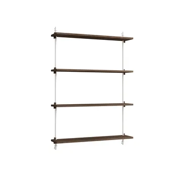Étagère murale Wall Shelving - Chêne fumé-white, 92x115x17,5 cm, WS.115.1 - MOEBE