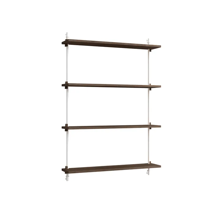 Étagère murale Wall Shelving - Chêne fumé-white, 92x115x17,5 cm, WS.115.1 - MOEBE