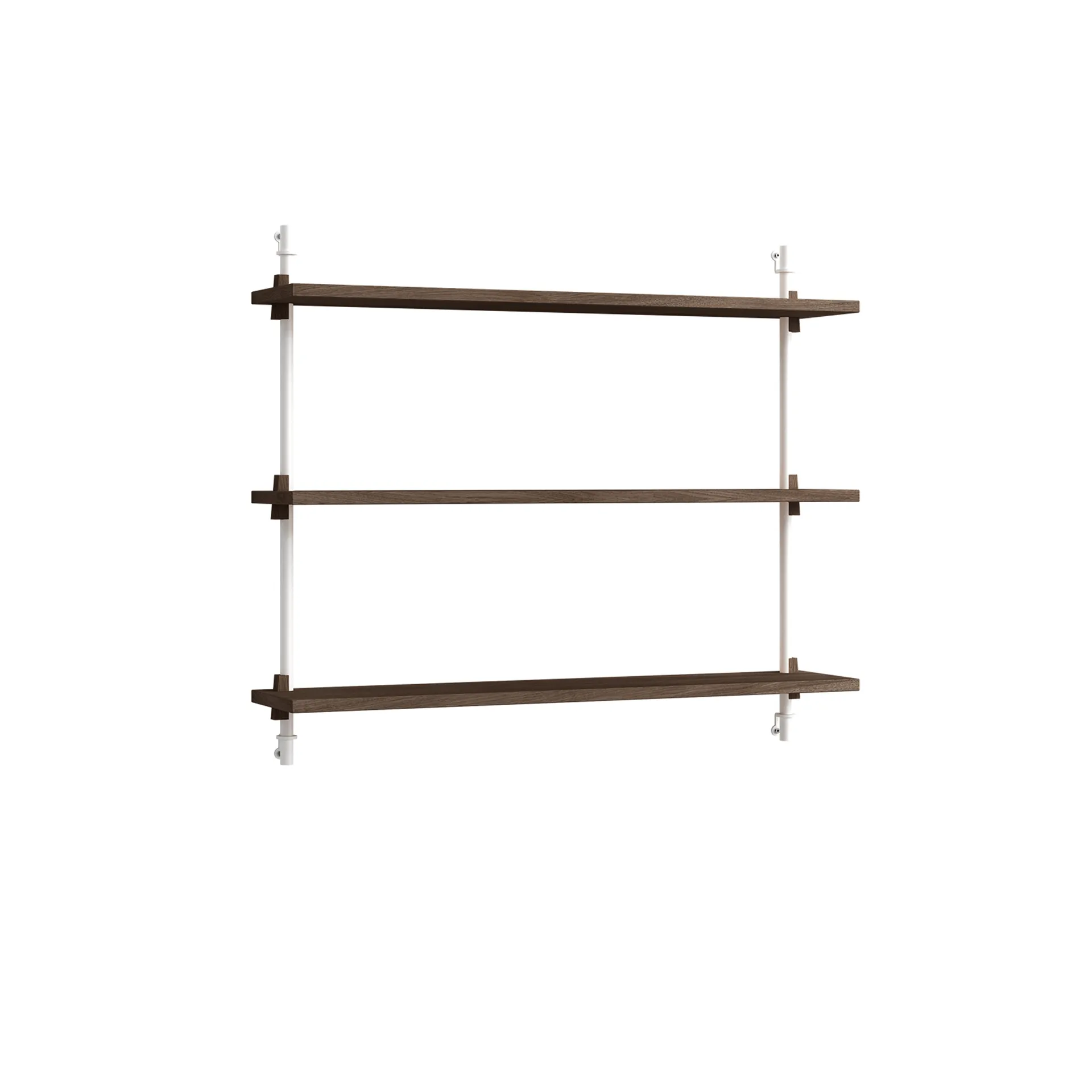 Étagère murale Wall Shelving, Chêne fumé-white, 92x65x17,5 cm, WS.65.1 MOEBE