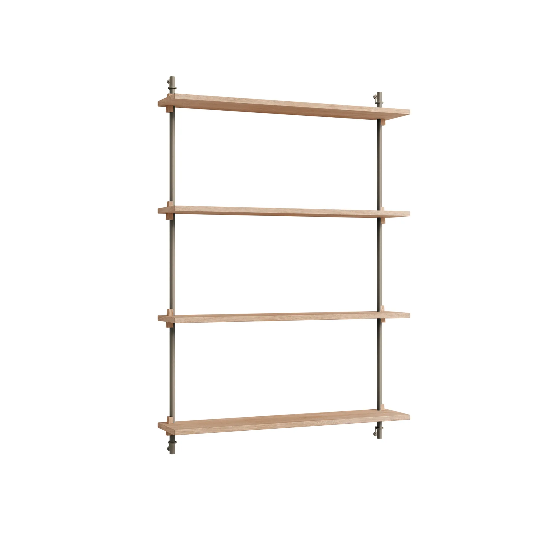 Étagère murale Wall Shelving, Chêne-warm grey, 92x115x17,5 cm, WS.115.1 MOEBE