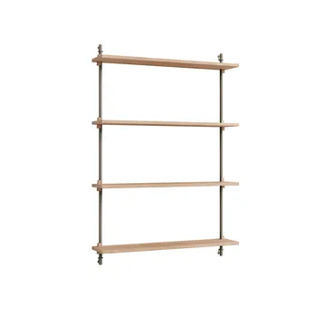Étagère murale Wall Shelving - Chêne-warm grey, 92x115x17,5 cm, WS.115.1 - MOEBE