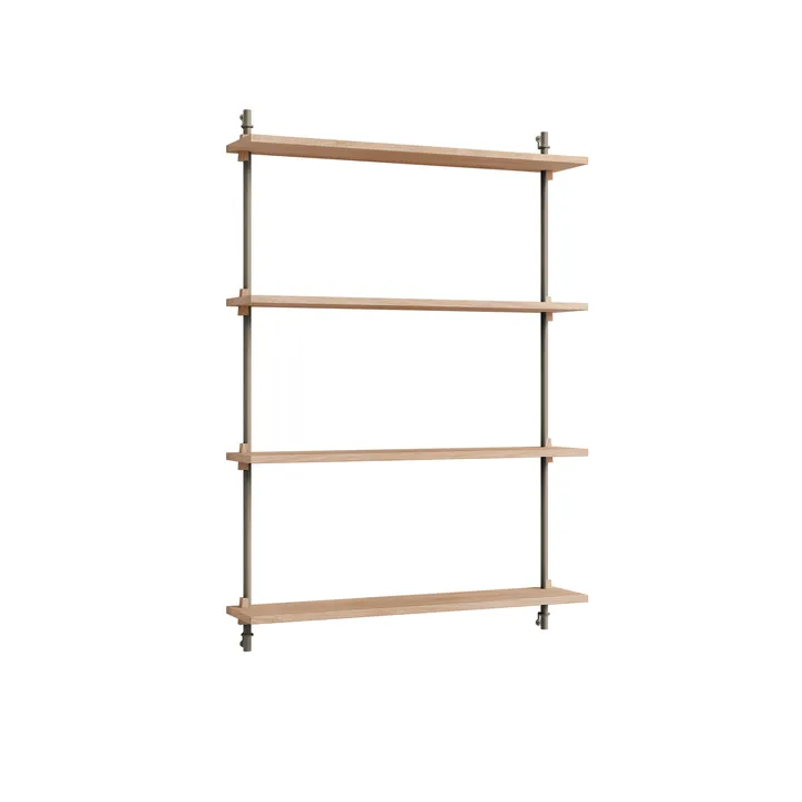 Étagère murale Wall Shelving - Chêne-warm grey, 92x115x17,5 cm, WS.115.1 - MOEBE