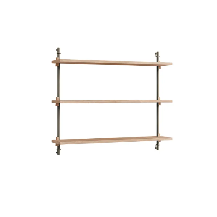 Étagère murale Wall Shelving - Chêne-warm grey, 92x65x17,5 cm, WS.65.1 - MOEBE