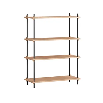 Étagère Shelving System classic - Chêne-black, 86x115x35 cm, S.115.1.A - MOEBE