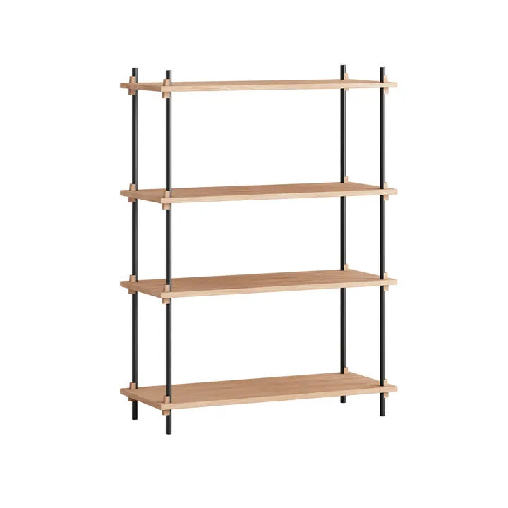 Étagère Shelving System classic - Chêne-black, 86x115x35 cm, S.115.1.A - MOEBE