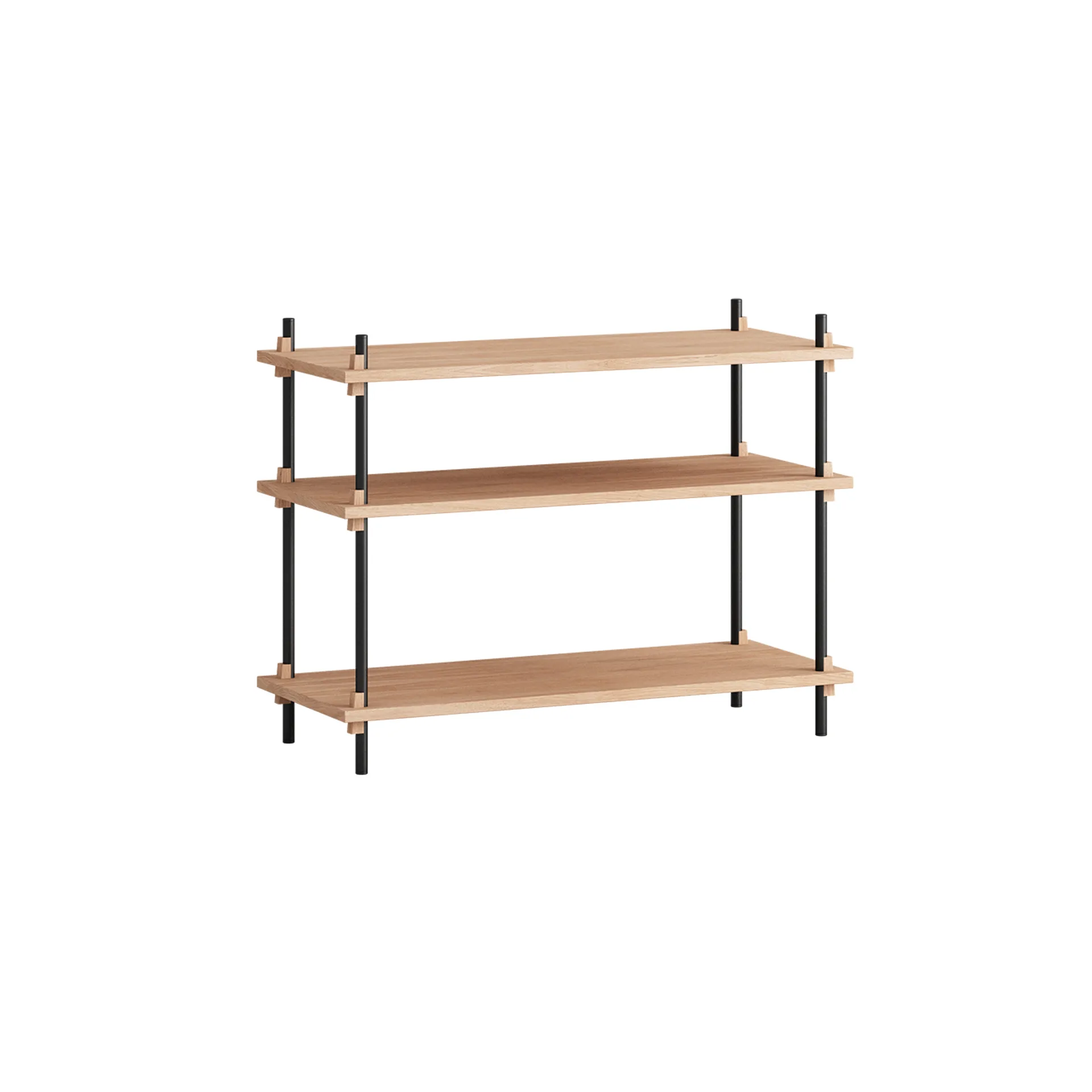 Étagère Shelving System classic, Chêne-black, 86x65x35 cm, S.65.1.A MOEBE