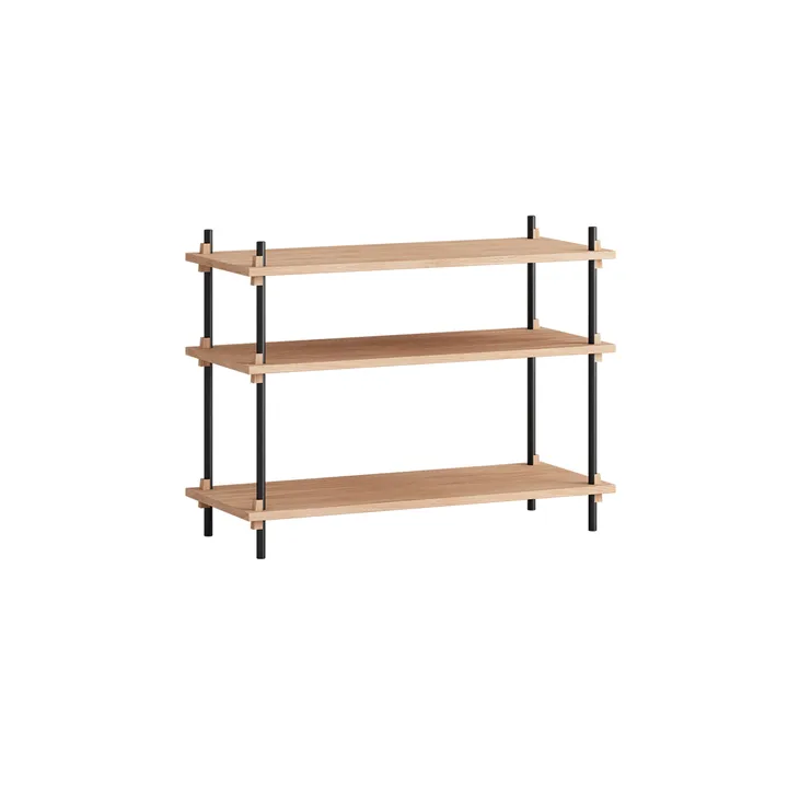 Étagère Shelving System classic - Chêne-black, 86x65x35 cm, S.65.1.A - MOEBE