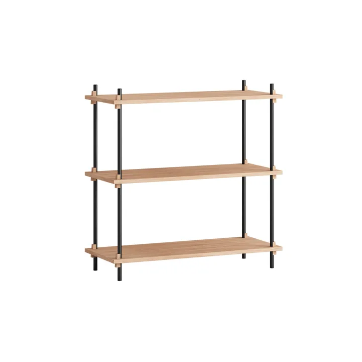 Étagère Shelving System classic - Chêne-black, 86x85x35 cm, S.85.1.A - MOEBE