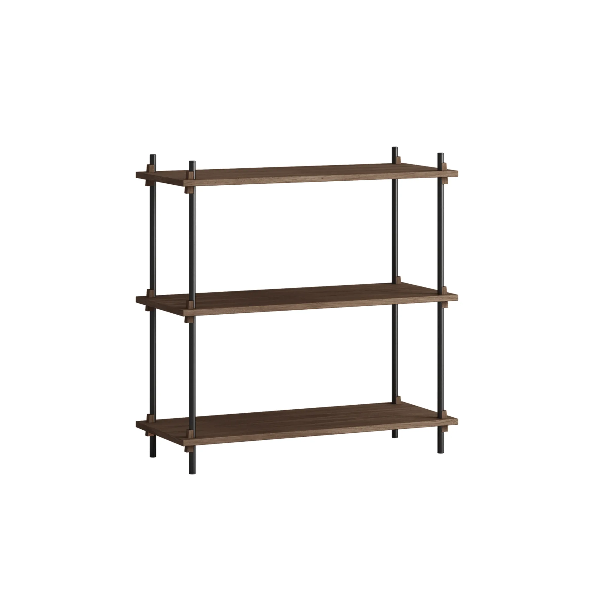 Étagère Shelving System classic, Chêne fumé-black, 86x85x35 cm, S.85.1.A MOEBE