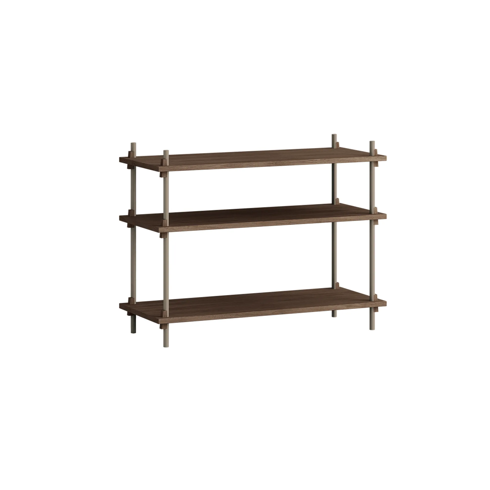 Étagère Shelving System classic, Chêne fumé-warm grey, 86x65x35 cm, S.65.1.A MOEBE