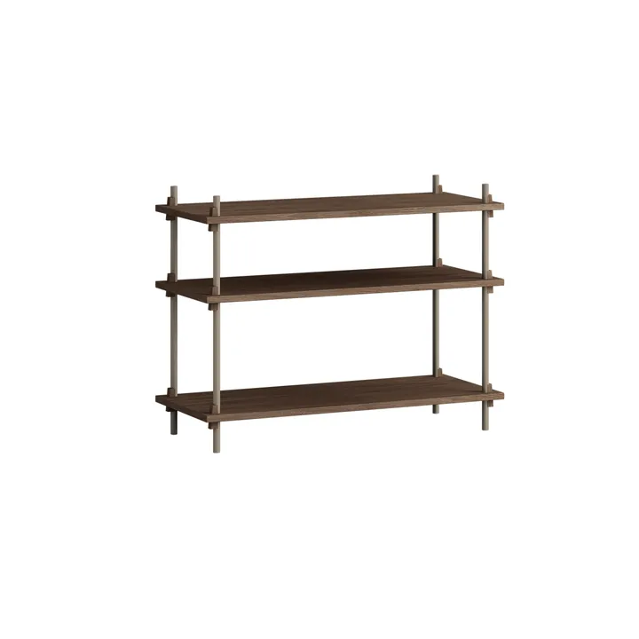 Étagère Shelving System classic - Chêne fumé-warm grey, 86x65x35 cm, S.65.1.A - MOEBE