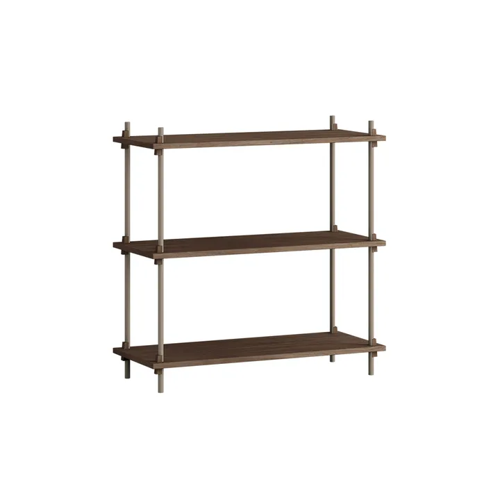 Étagère Shelving System classic - Chêne fumé-warm grey, 86x85x35 cm, S.85.1.A - MOEBE