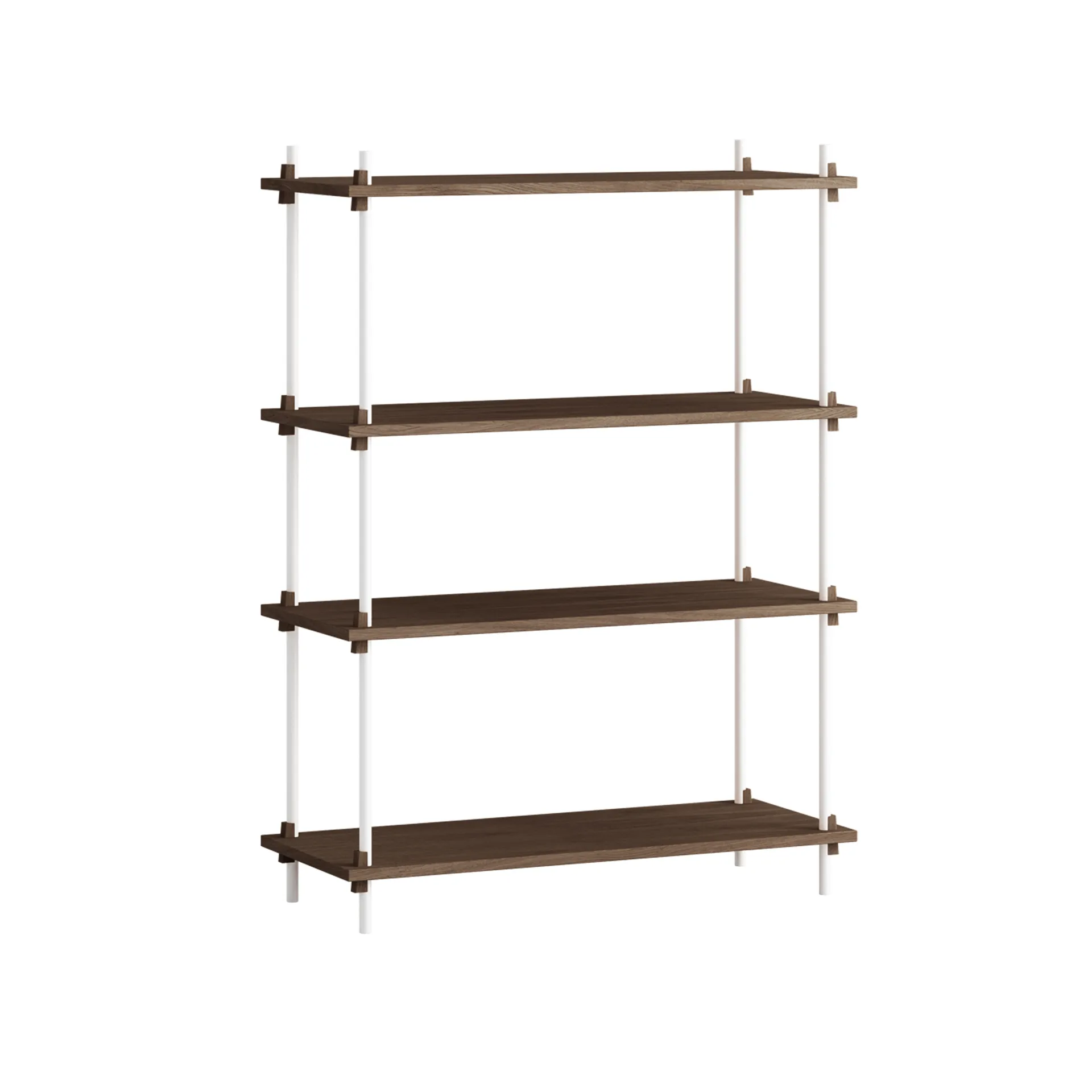 Étagère Shelving System classic, Chêne fumé-white, 86x115x35 cm, S.115.1.A MOEBE