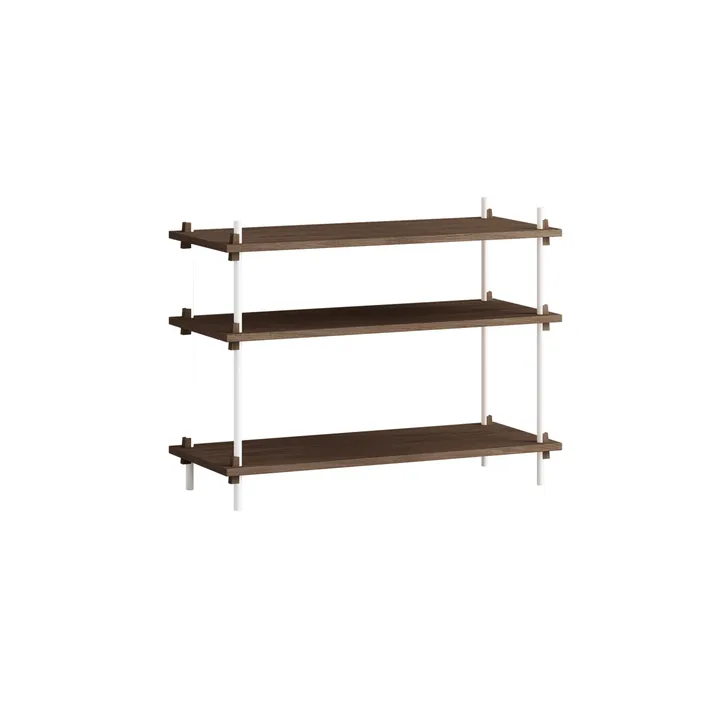 Étagère Shelving System classic - Chêne fumé-white, 86x65x35 cm, S.65.1.A - MOEBE
