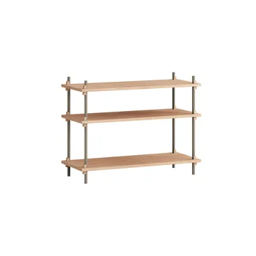 Étagère Shelving System classic - Chêne-warm grey, 86x65x35 cm, S.65.1.A - MOEBE