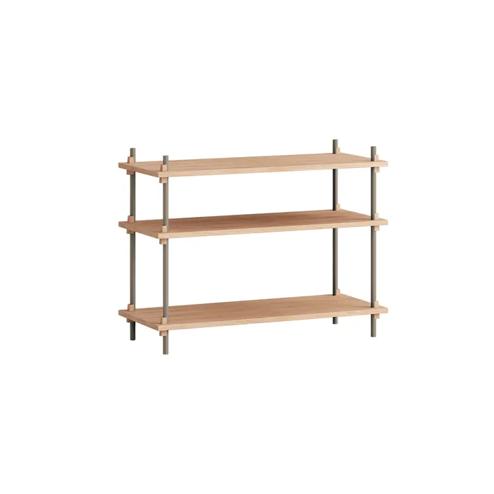 Étagère Shelving System classic - Chêne-warm grey, 86x65x35 cm, S.65.1.A - MOEBE