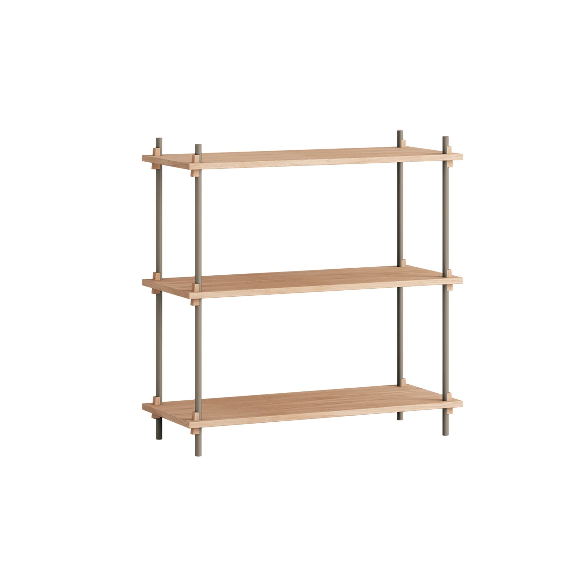 Étagère Shelving System classic, Chêne-warm grey, 86x85x35 cm, S.85.1.A MOEBE