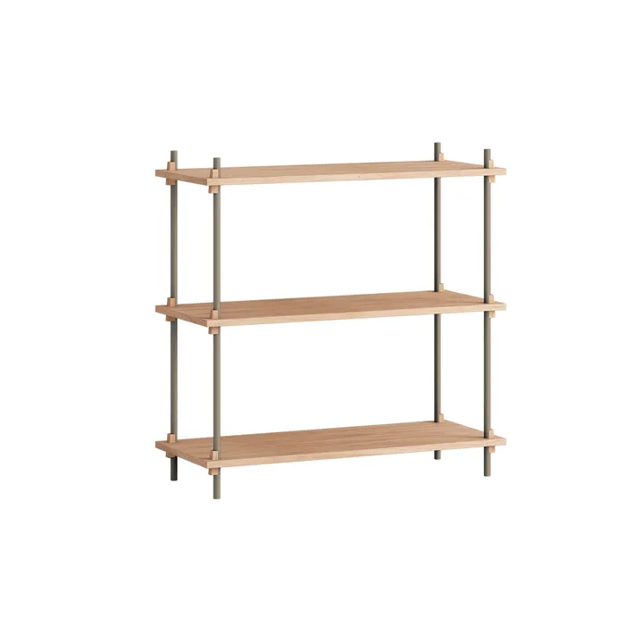 Étagère Shelving System classic - Chêne-warm grey, 86x85x35 cm, S.85.1.A - MOEBE