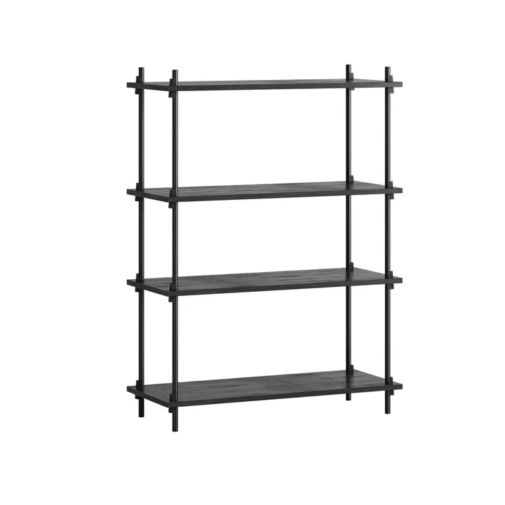 Étagère Shelving System classic - Noir, 86x115x35 cm, S.115.1.A - MOEBE