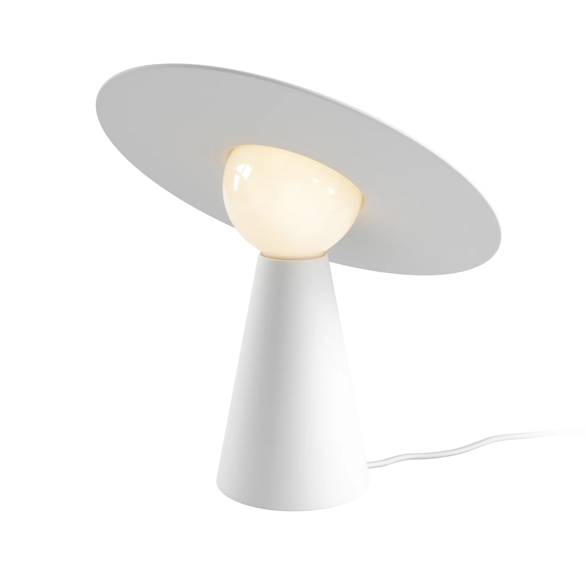 Lampe de table en céramique 33x37,1 cm, Blanc MOEBE