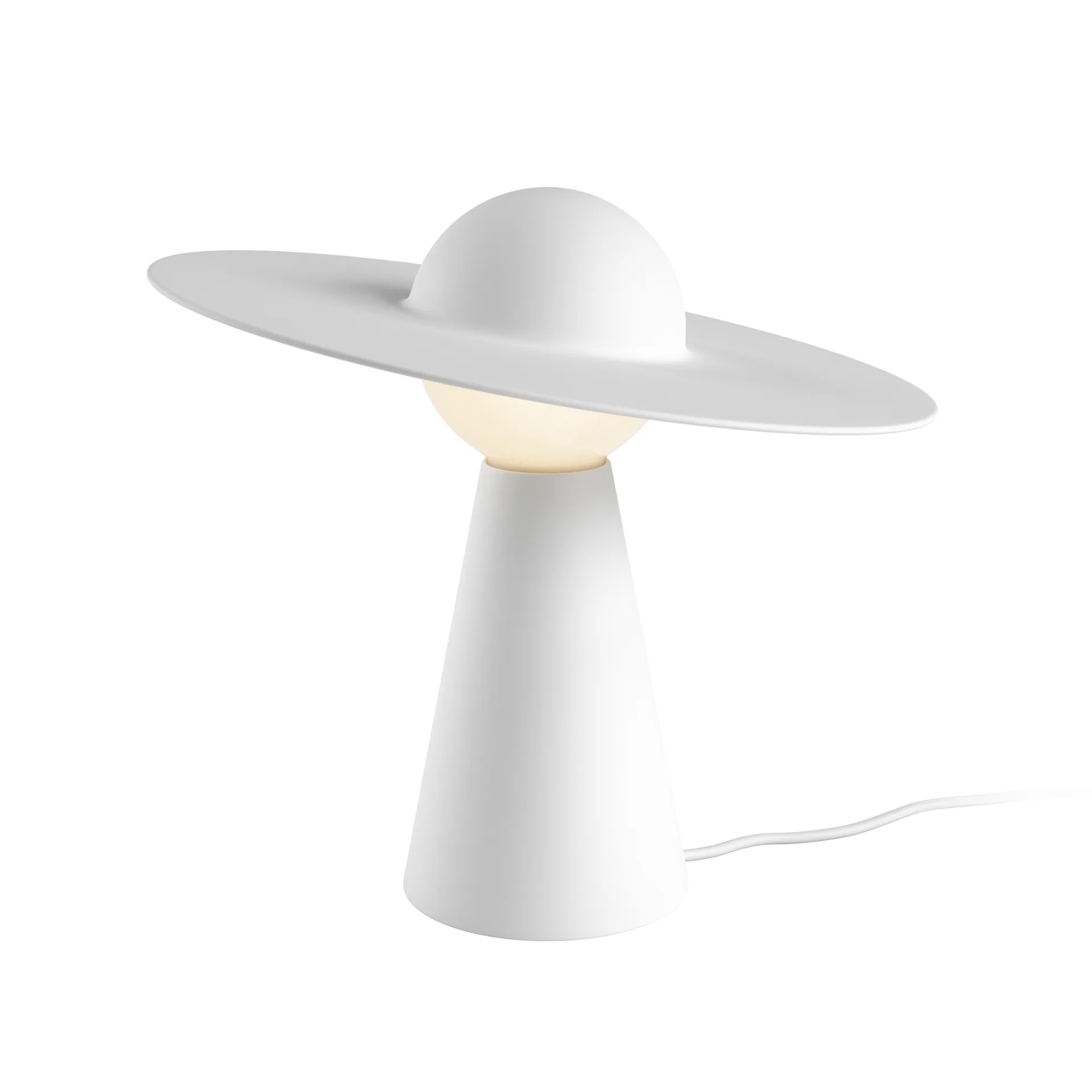 Lampe de table en céramique 33x37,1 cm, Blanc MOEBE