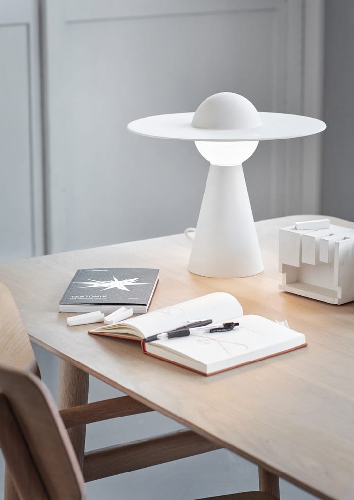 Lampe de table en céramique 33x37,1 cm - Blanc - MOEBE