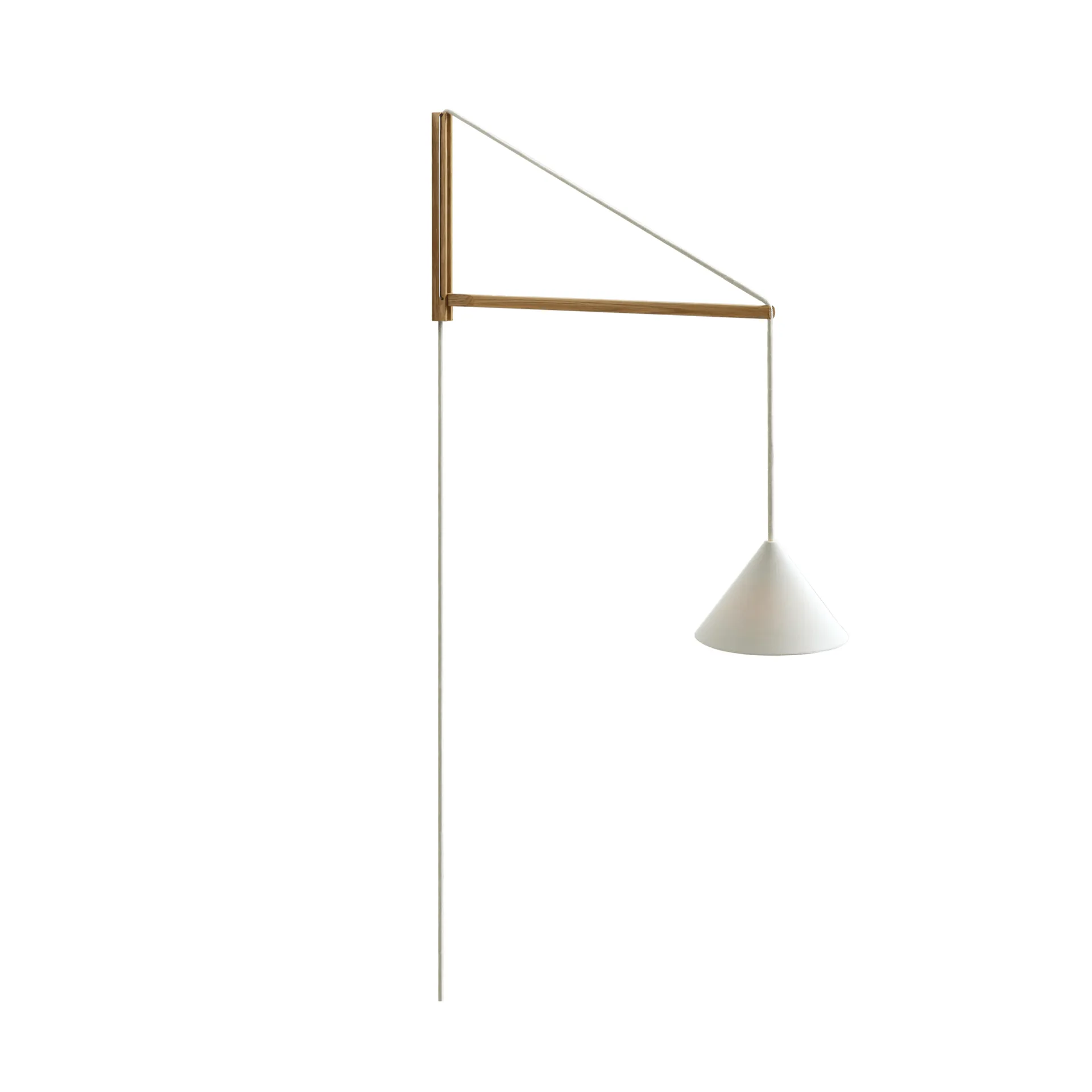 Lampe murale suspendue, Chêne-blanc MOEBE