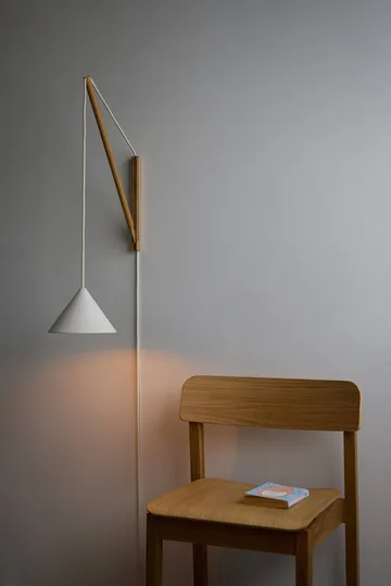 Lampe murale suspendue - Chêne-blanc - MOEBE