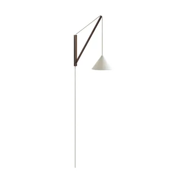 Lampe murale suspendue - Chêne fumé-blanc - MOEBE